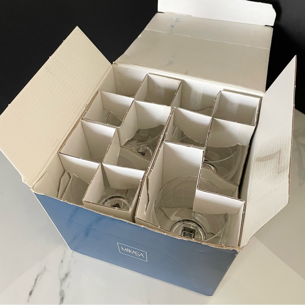 SET of 4 Cheers Footed Votive Holders by Mikasa - Picture 6 of 7